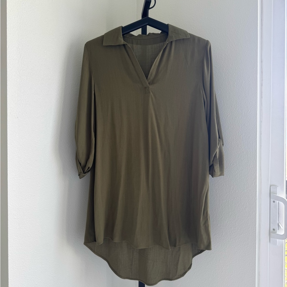 Olive Green Women's Top
